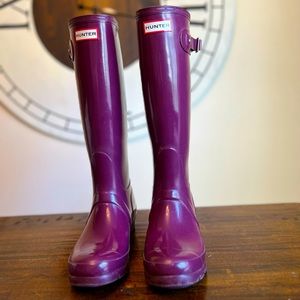 Hunter Boots Original Tall Gloss (PLUM)